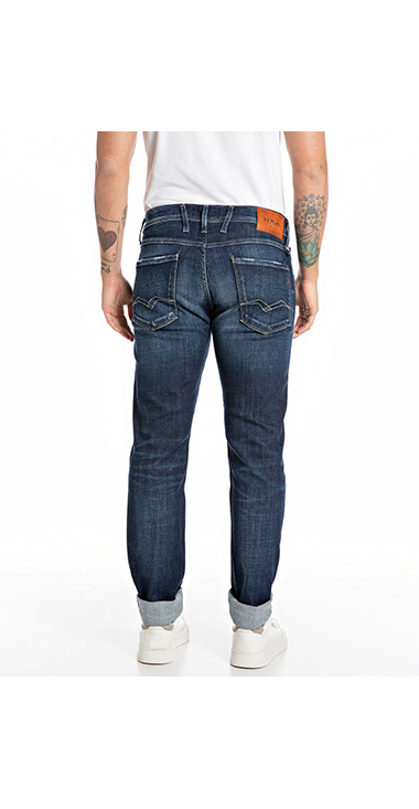 スリム ANBASS Aged Eco 5 year ストレッチデニム 詳細画像